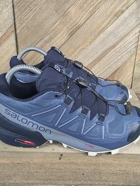 Salomon Speedcross 5 Womens Athletic Outdoor Running Shoes Size 6 Blue